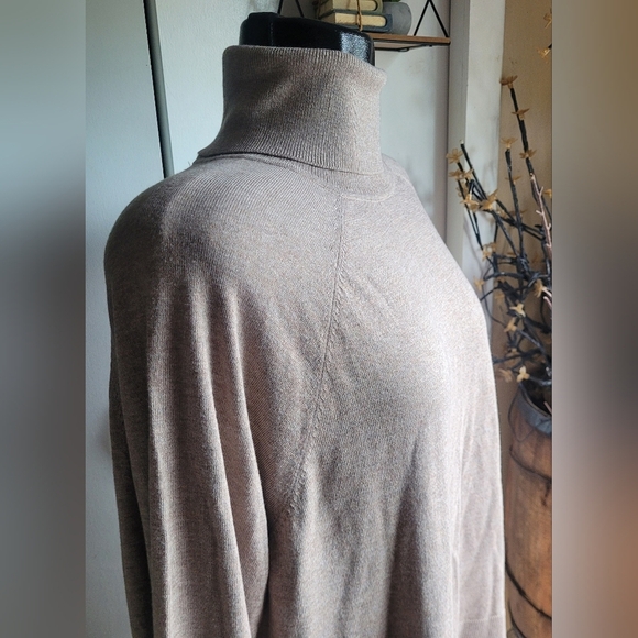 Ricki's Tan Turtleneck Cashmere Blend Sweater XL - Picture 3 of 8